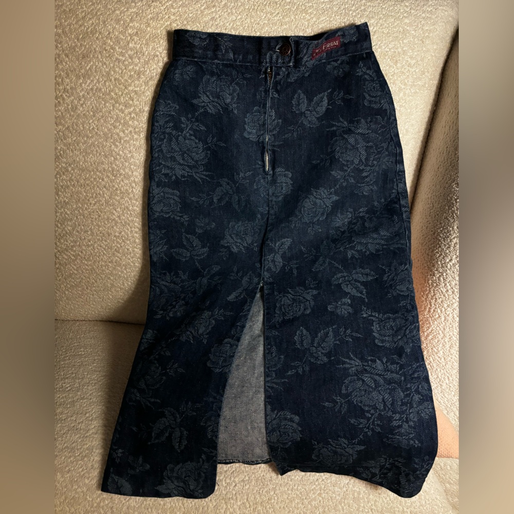 Cap Ferrat Denim Skirt Vintage